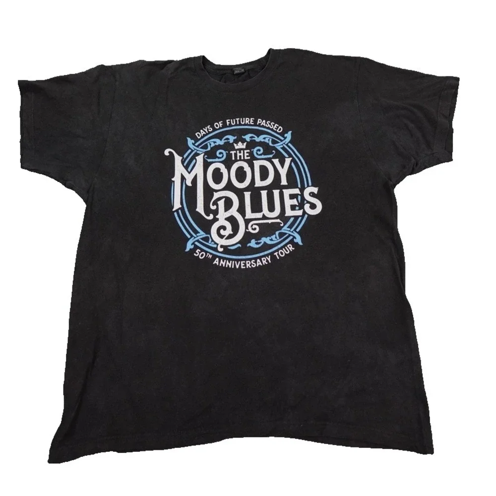 The Moody Blues Shirt Extra Large Black 50TH Anniversary Days Of Future Passed - Picture 1 of 6
